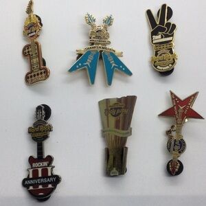 (6) Seminole Hard Rock Hotel & Casino Pins (Hollywood, Florida) #1